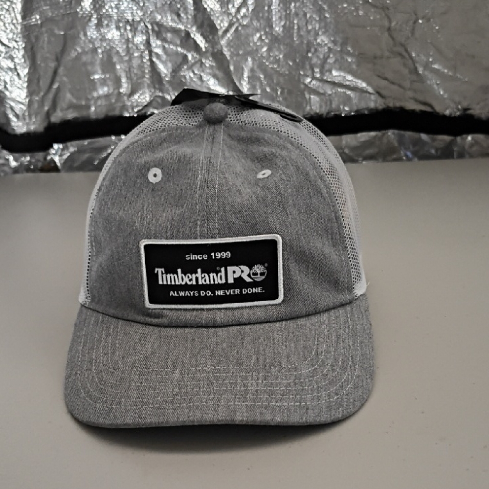 Timberland PRO Gray and White Mesh Cap